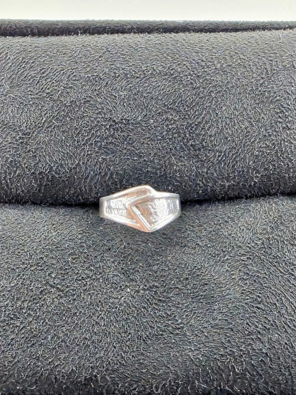 ✨ Vintage 925 Sterling Silver Geometric Statement Ring ✨